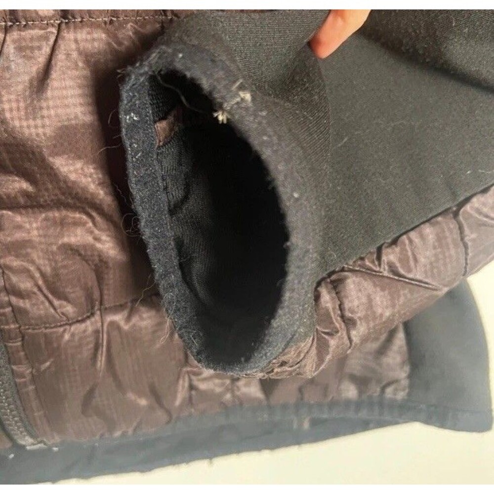 SMARTWOOL Jacket Men’s Large Hybrid Puffer Merino Wool Full Zip Black and Brown - Picture 5 of 13